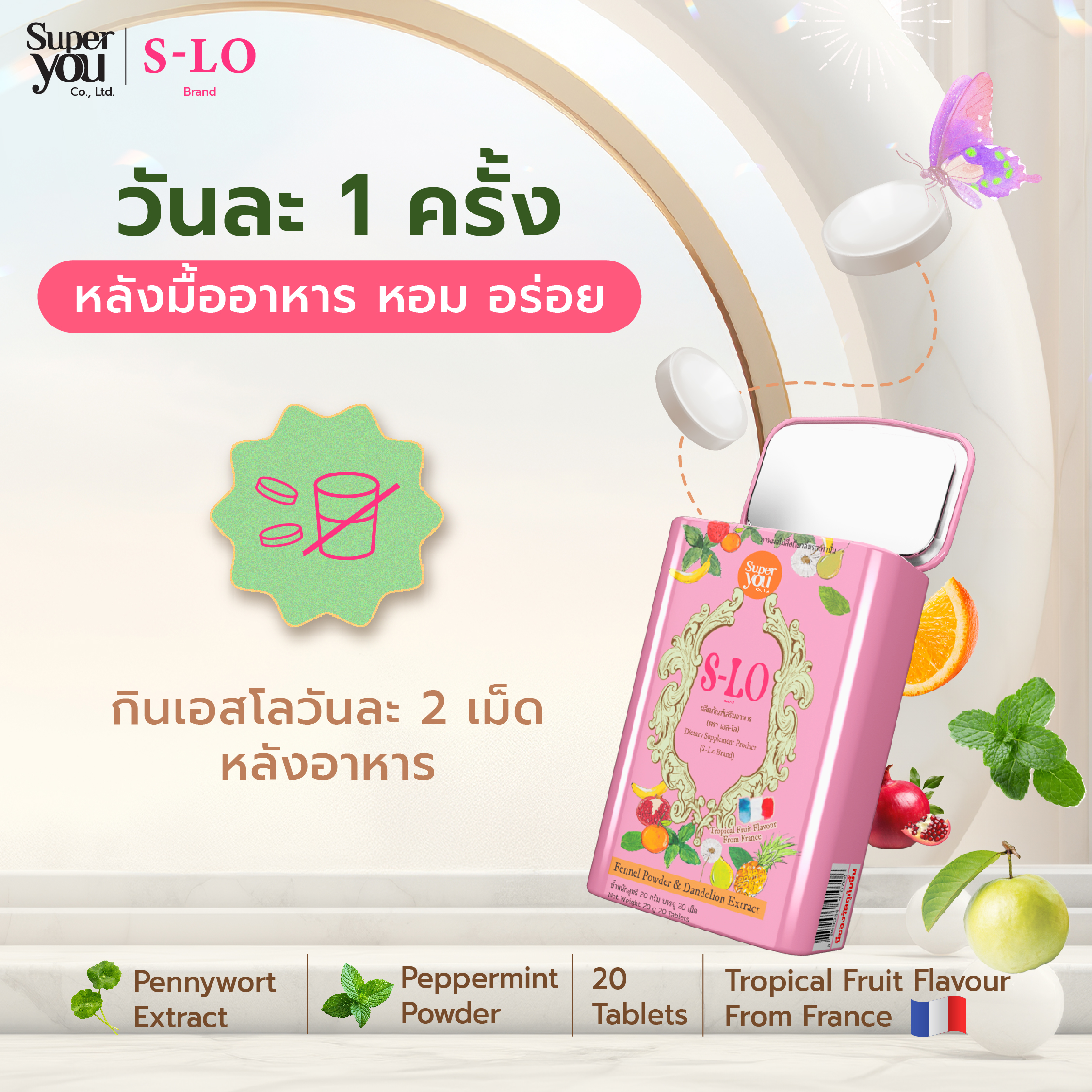 Ads ฆอ. S-LO ver3_04_0 ผลิตภัณฑ์เสริมอาหาร<br>ตรา เอส-โล