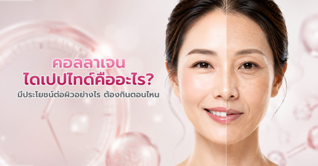 คอลลาเจนไดเปปไทด์คืออะไร? มีประโยชน์ต่อผิวอย่างไร ต้องกินตอนไหน